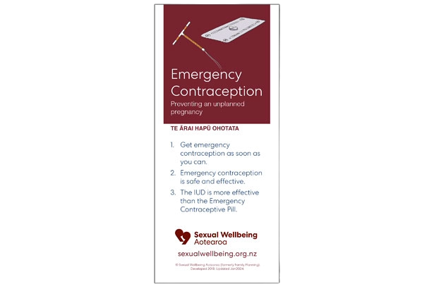 Image - Emergency Contraception pamphlet cover image
